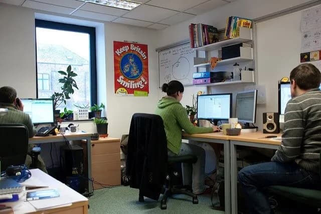 Typical startup office (